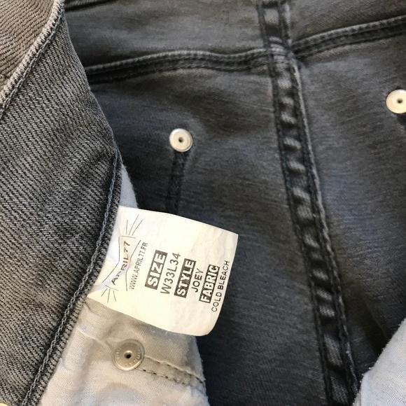 🎈April77 Joey Mens Cold Bleach Jeans sz 33 - Picture 4 of 8